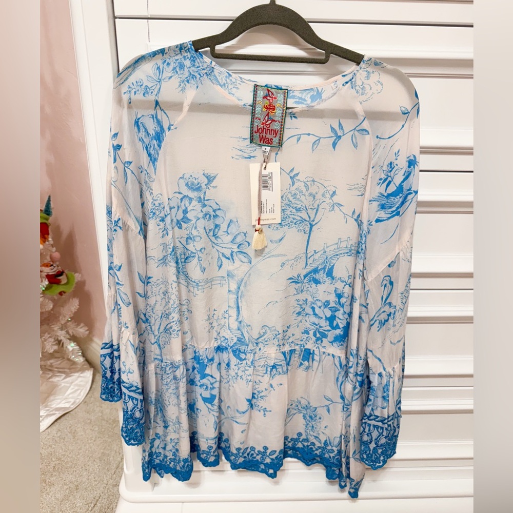 Johnny Was Silk Top NWT